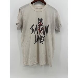 Rob Zombie House of 1000 Corpses Dr Satan Lives Graphic T-Shirt Mens Large